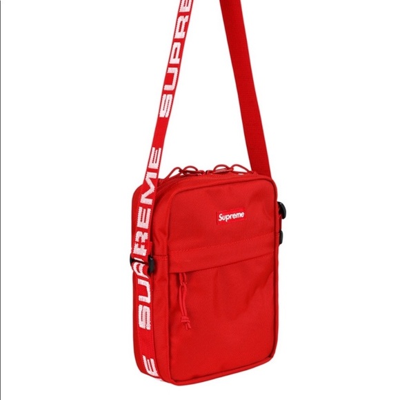 supreme crossbody bag red